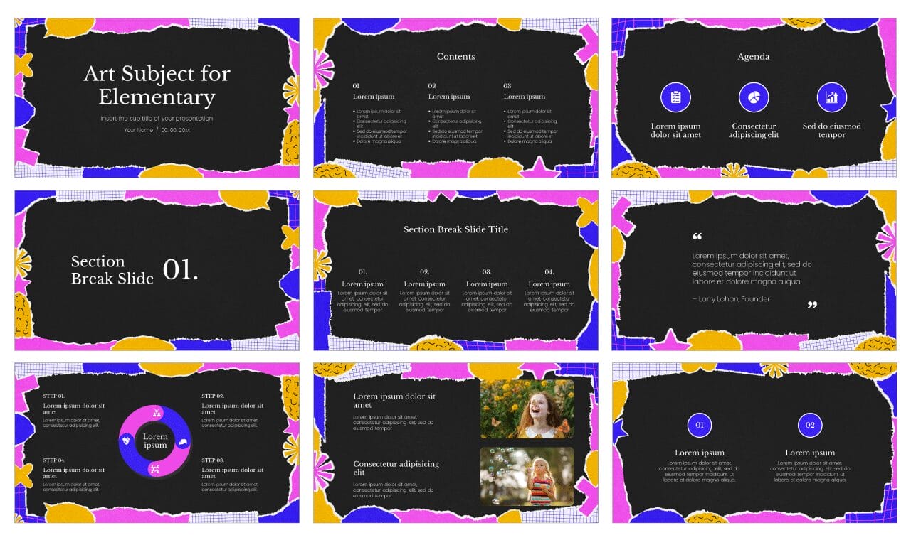 Art Subject Free Google Slides Themes PowerPoint Templates