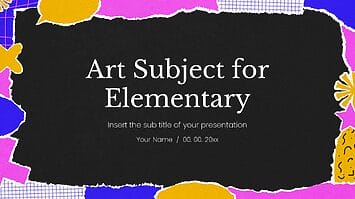 Art Subject for Elementary Google Slides PowerPoint Templates