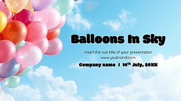Balloons In Sky Free Google Slides Theme PowerPoint Template