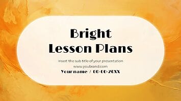 Bright Lesson Plans Google Slides Themes PowerPoint Templates