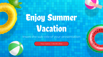 Enjoy Summer Vacation Free Google Slides PowerPoint Templates