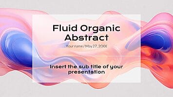 Fluid Organic Abstract Google Slides Theme PowerPoint Template