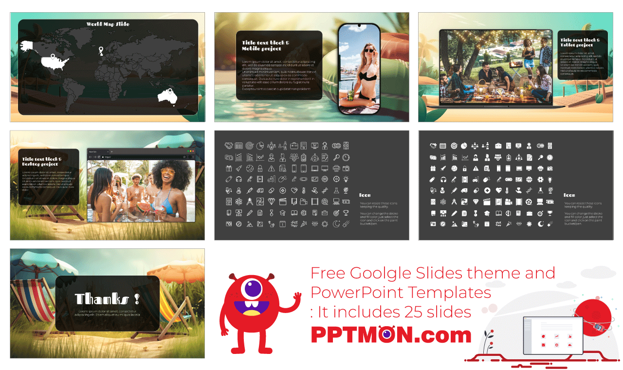 Summer Holidays Free Google Slides Themes PowerPoint Templates