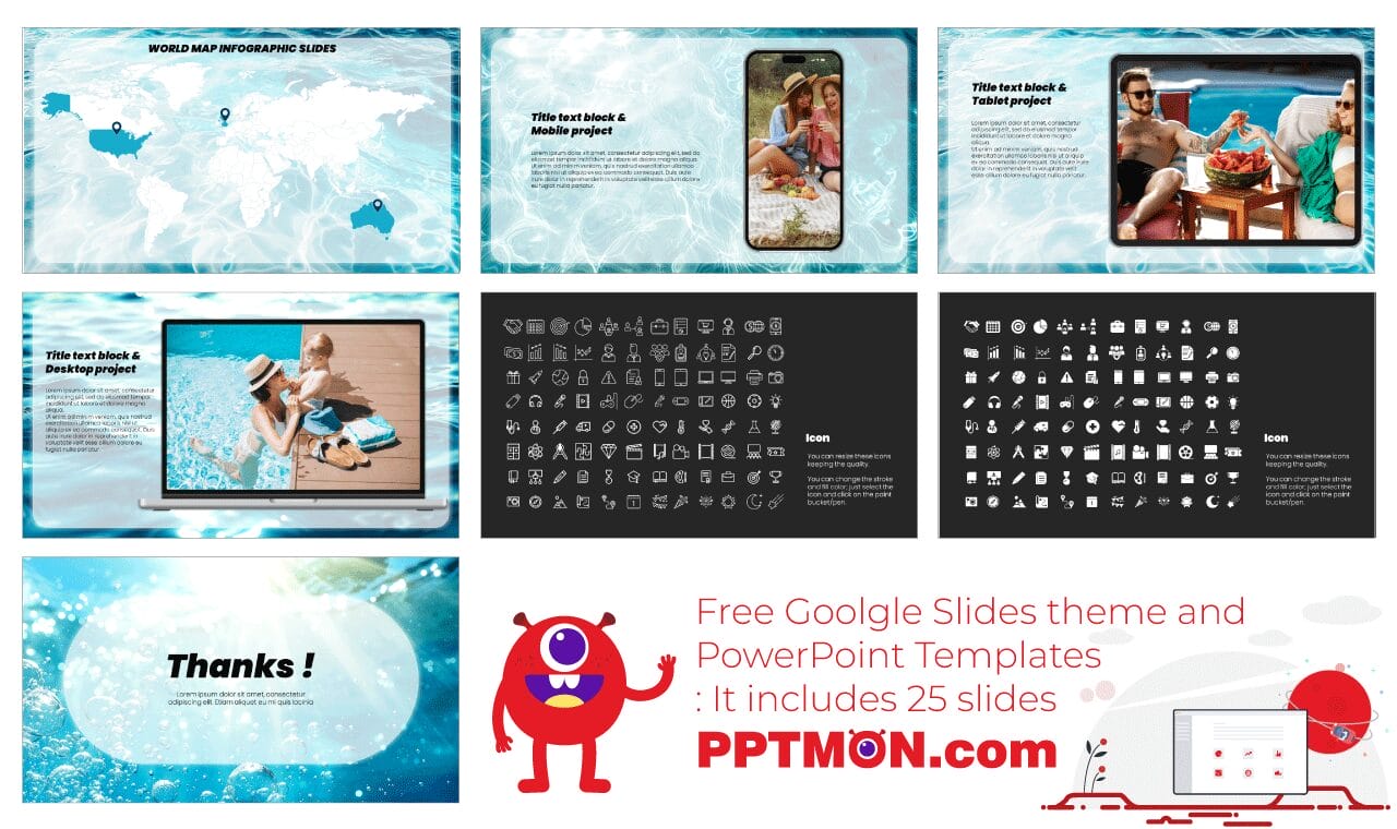 Summer Water Free Google Slides Theme PowerPoint Template