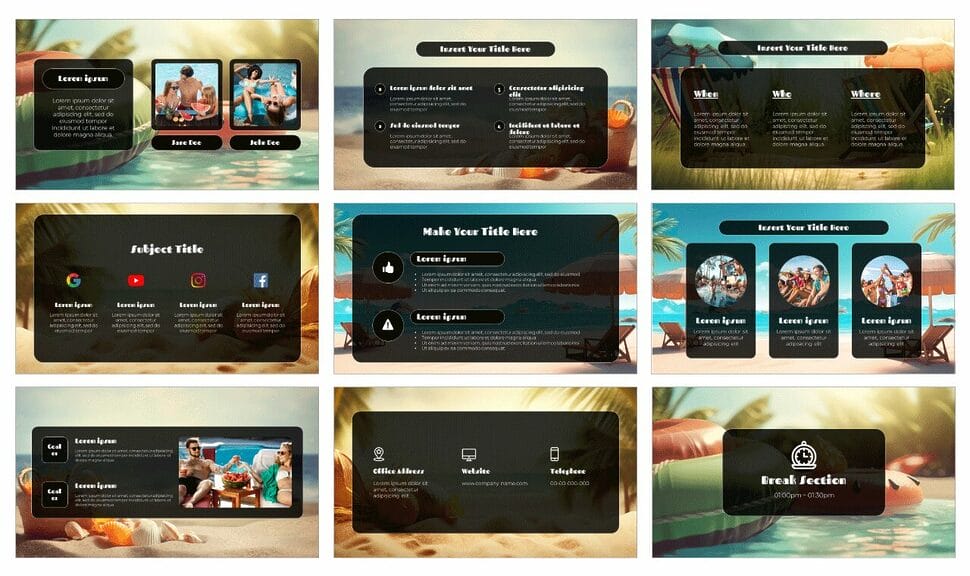 Sunny Holidays Free Google Slides Themes PowerPoint Templates
