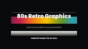 80s Retro Graphics Presentation Templates - Google Slides & PPT