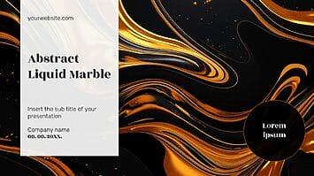 Abstract Liquid Marble Free Google Slides PowerPoint Templates