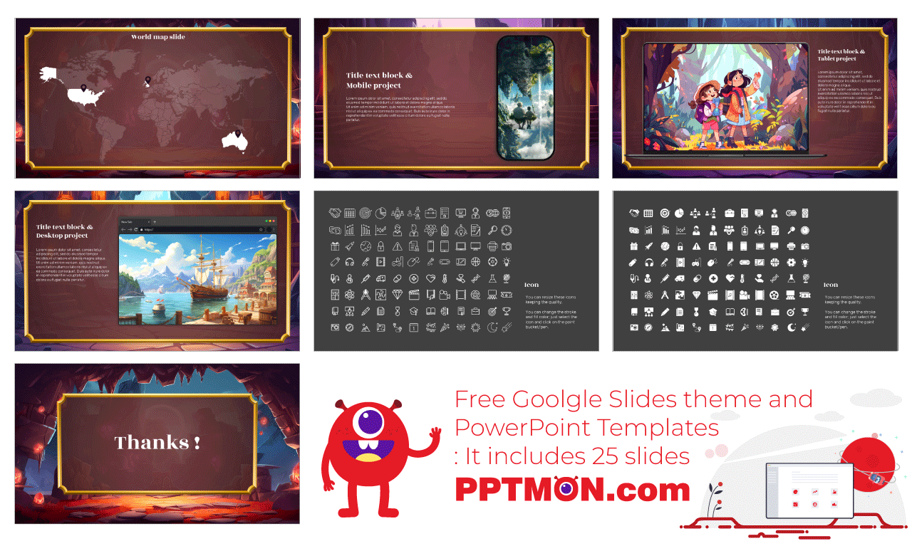 Adventure Game Design Google Slides Themes PowerPoint Templates