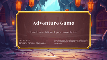 Adventure Game Google Slides Themes PowerPoint Templates