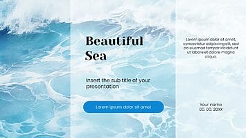 Beautiful Sea Presentation Templates- Google Slides PowerPoint