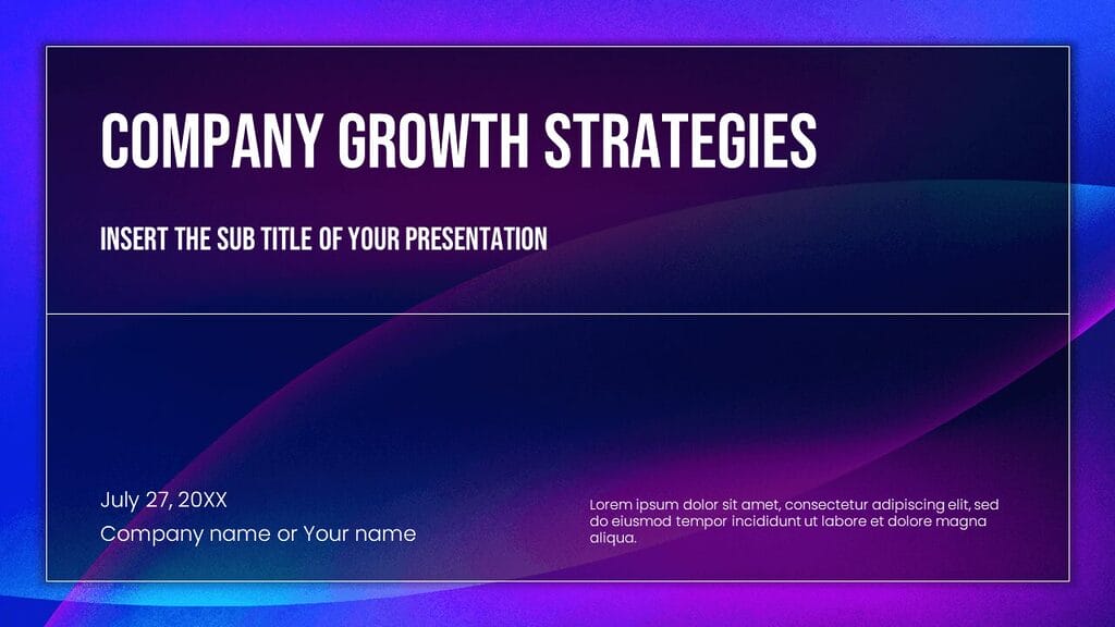 Growth Strategies - Free Powerpoint templates and Google Slides themes