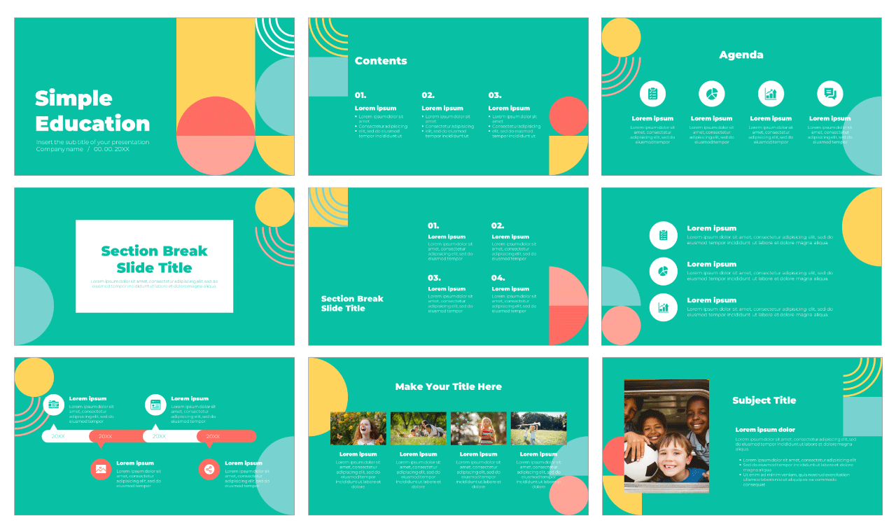 Education Free Google Slides Theme PowerPoint Template