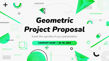 Geometric Project Proposal Google Slides PowerPoint Templates