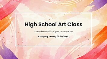 High School Art Class Presentation Templates -Google Slides&PPT
