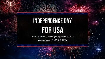 Independence Day for USA Google Slides PowerPoint Templates