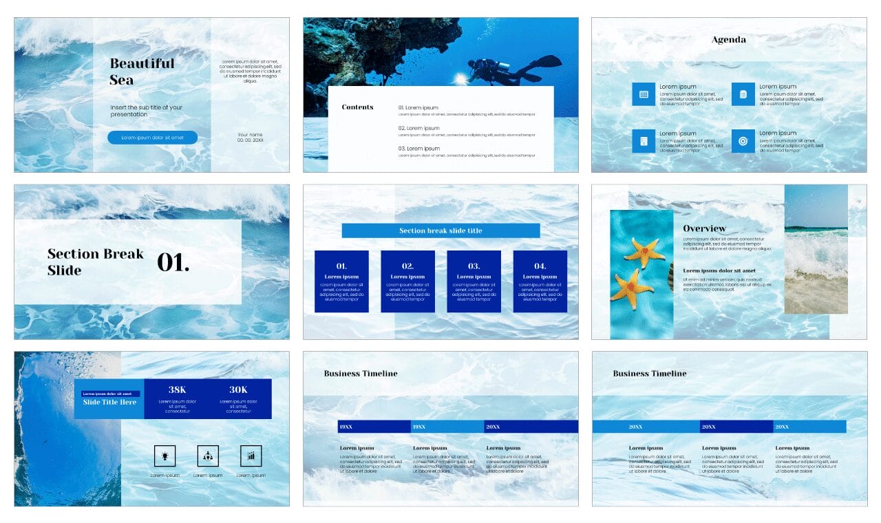 Sea Ocean Free Google Slides Themes PowerPoint Templates