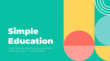 Simple Education Presentation Templates - Google Slides and PPT