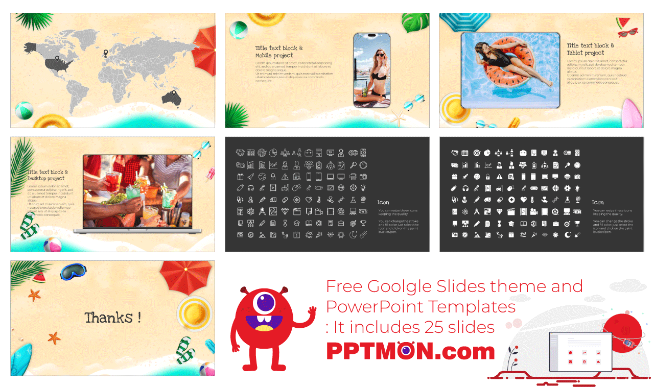 Summer Holidays Free Google Slides Themes PowerPoint Templates