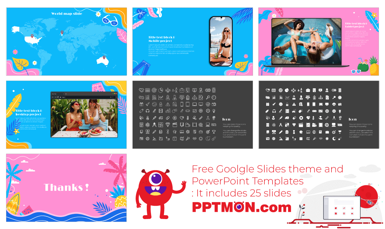 Summer Time Free PowerPoint Template and Google Slides Theme