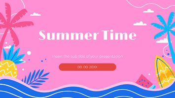 Summer Time Free Presentation Template - Google Slides & PPT
