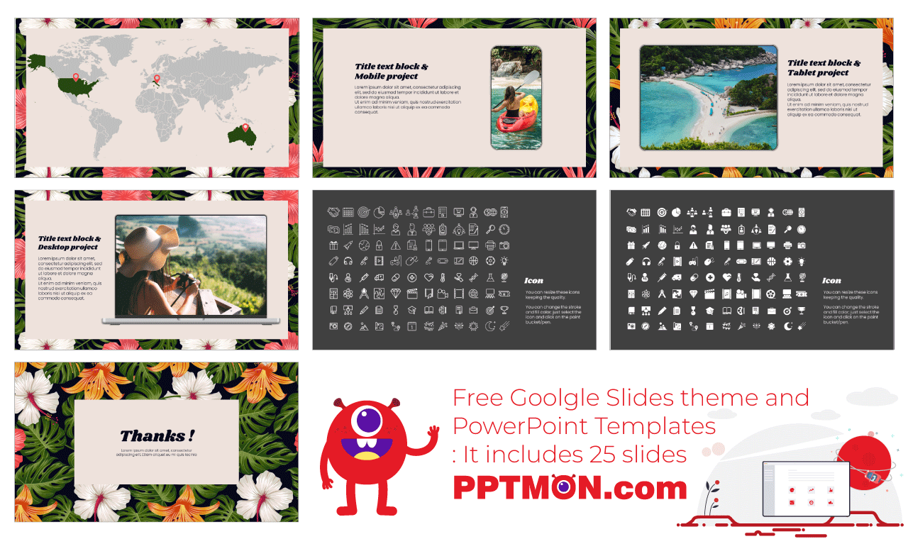 Tropical Design Free Google Slides Themes PowerPoint Templates