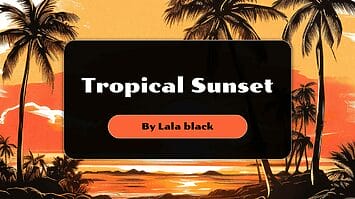 Tropical Sunset Free Google Slides Themes PowerPoint Templates