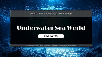 Underwater Sea World Google Slides Theme PowerPoint Template