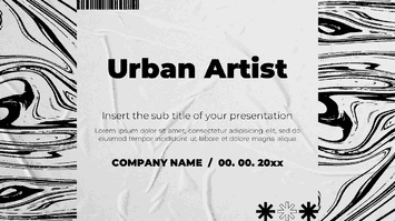Urban Artist Free Presentation Templates - Google Slides and PPT