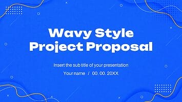 Wavy Style Project Proposal Google Slides PowerPoint Templates
