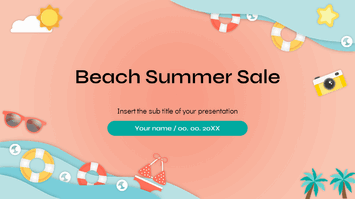 Beach Summer Sale Google Slides Themes PowerPoint Templates