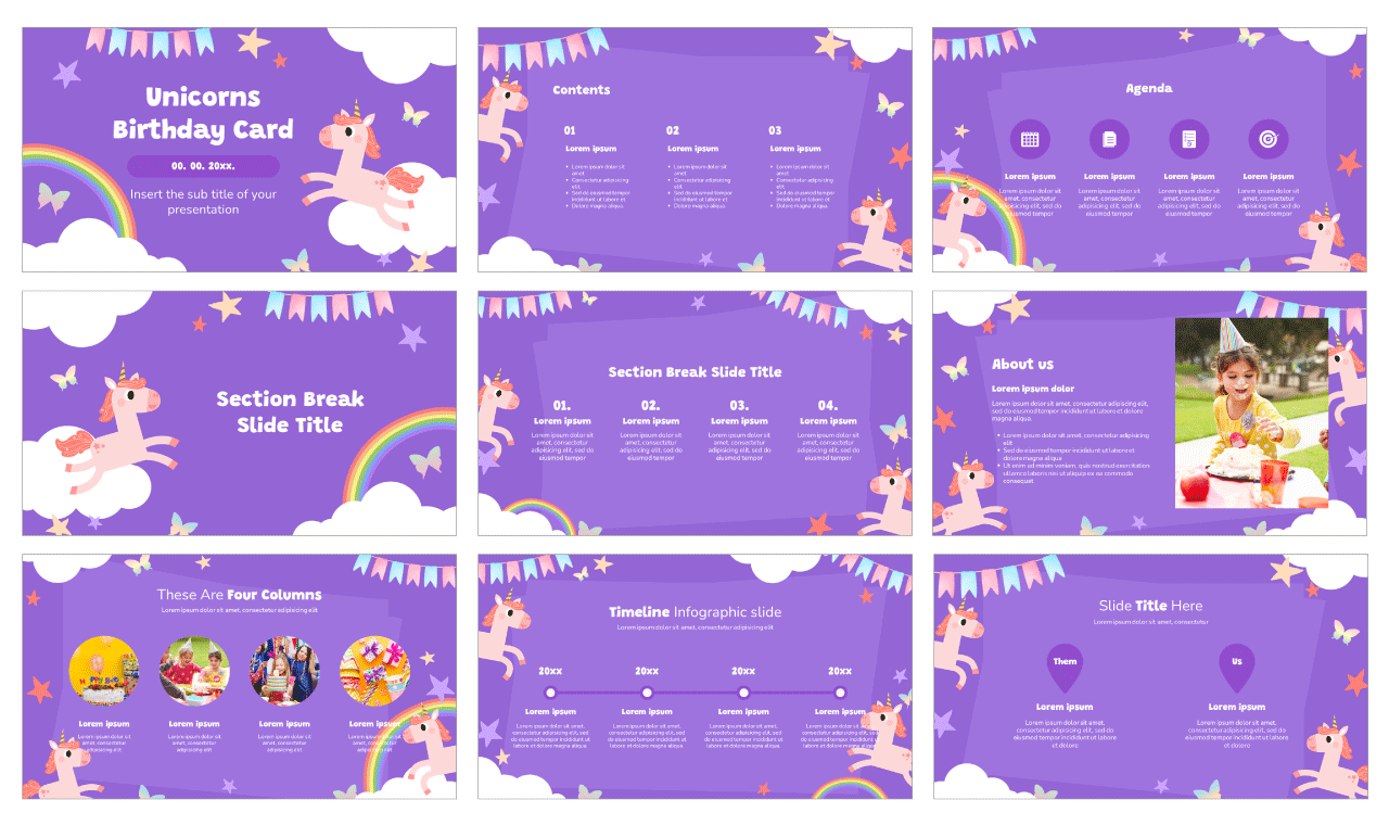 Birthday Card Free Google Slides Theme PowerPoint Template