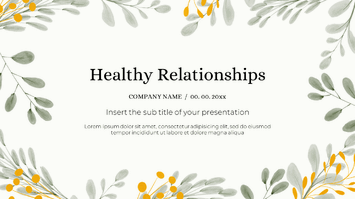 Healthy Relationships Google Slides Theme PowerPoint Template