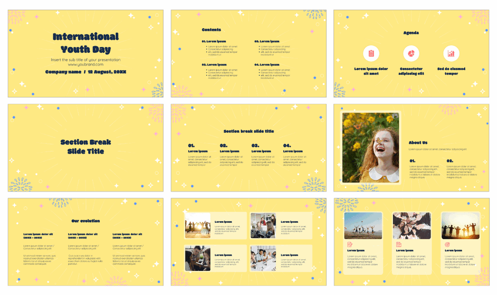 International Youth Day 2024 Google Slides PowerPoint Templates