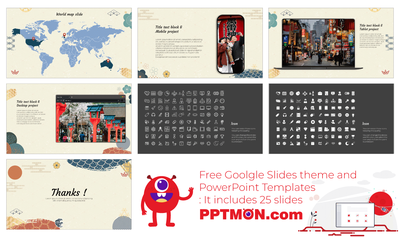 Japanese Design Free Google Slides Themes PowerPoint Templates