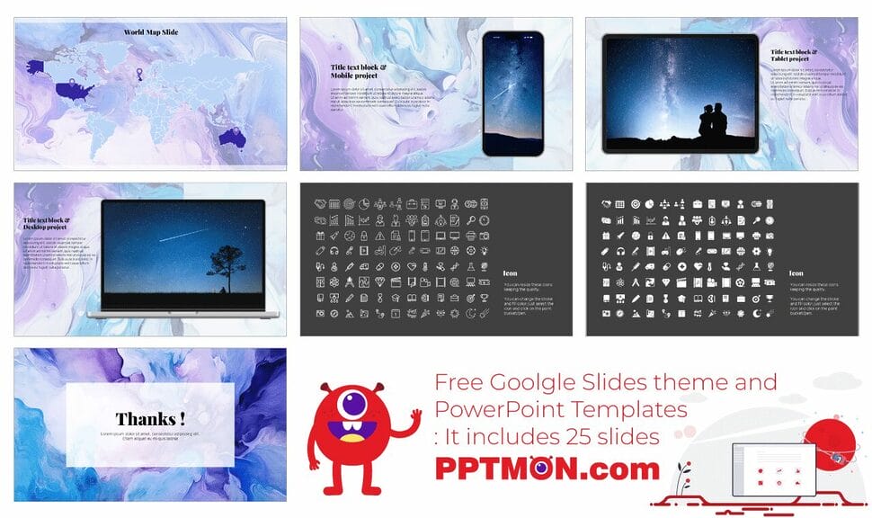 Abstract Liquid Flow Google Slides Themes PowerPoint Templates