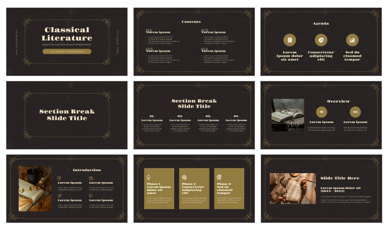 Literature Free Google Slides Themes PowerPoint Templates