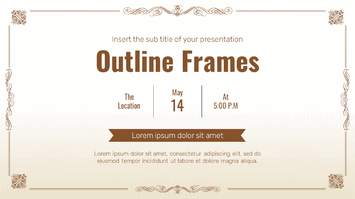 Outline Frames Free Presentation Templates - Google Slides PPT