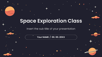 Space Exploration Class Presentation Templates - Google Slides