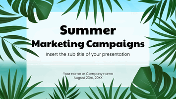 Summer Marketing Campaigns Google Slides PowerPoint Template