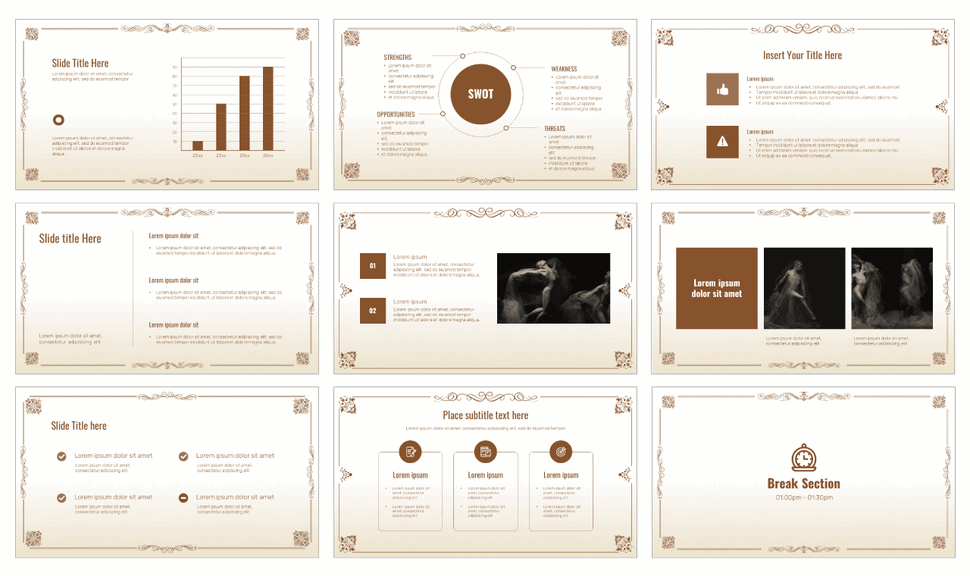 Outline Frames Free Presentation Templates - Google Slides PPT