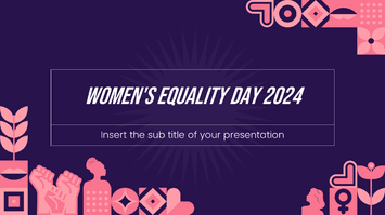 Women's Equality Day 2024 Google Slides PowerPoint Templates