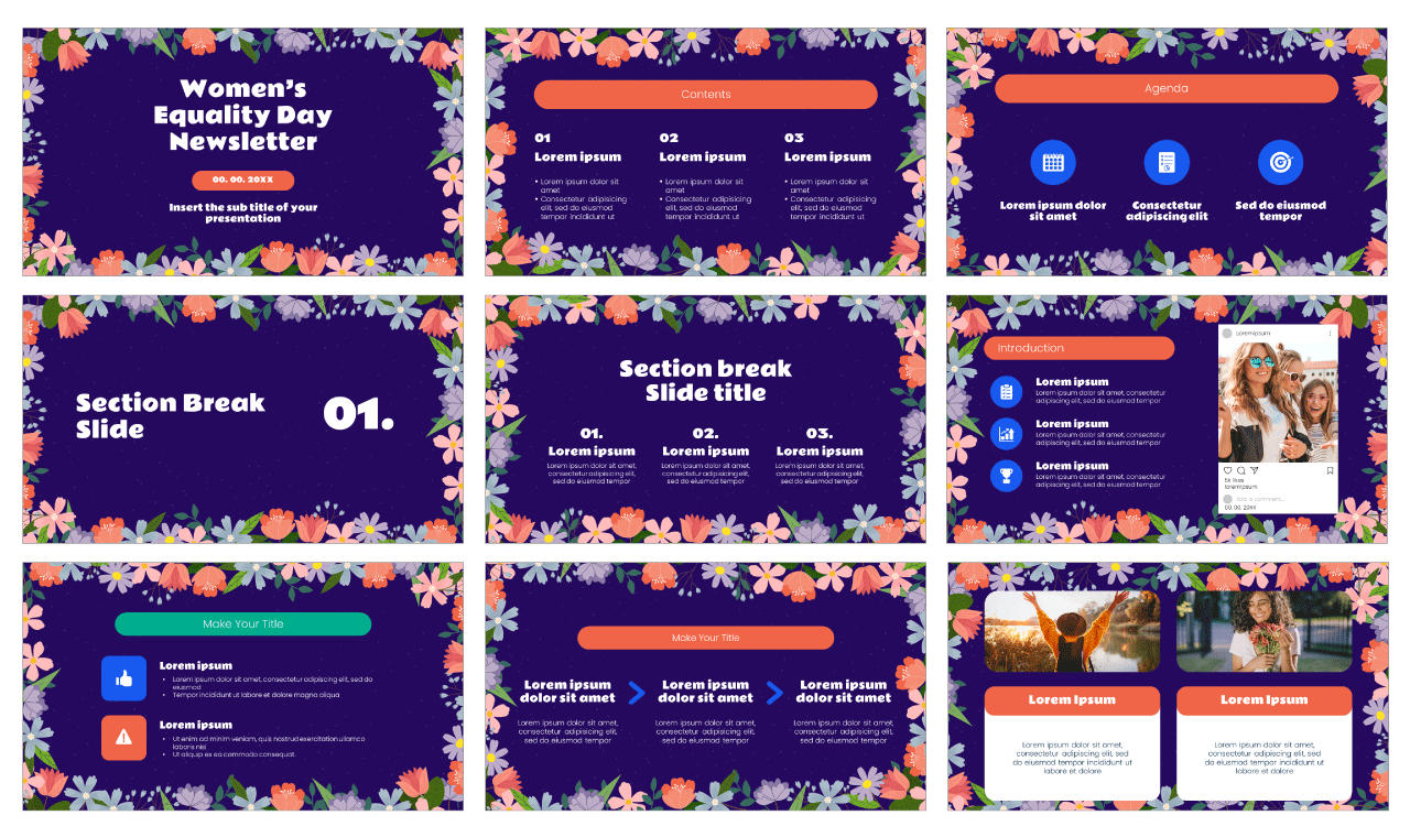 Women's Equality Day Google Slides Themes PowerPoint Templates