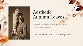 Aesthetic Autumn Leaves Free Google Slides PowerPoint Template