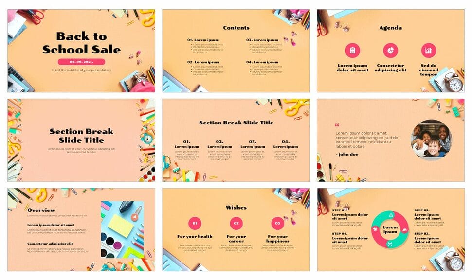 Back to School Sale Google Slides Themes PowerPoint Templates