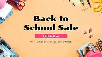 Back to School Sale Google Slides Themes PowerPoint Templates