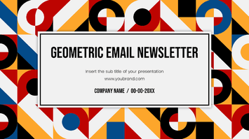 Geometric Email Newsletter Google Slides PowerPoint Templates