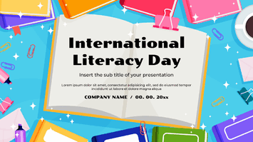 Happy International Literacy Day Google Slides PPT Templates