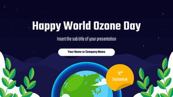 Happy World Ozone Day Free Google Slides PowerPoint Template