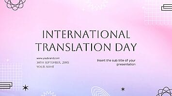 International Translation Day Google Slides PowerPoint Templates