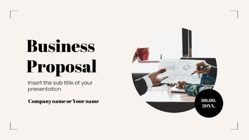 Minimal Business Proposal Google Slides PowerPoint Templates